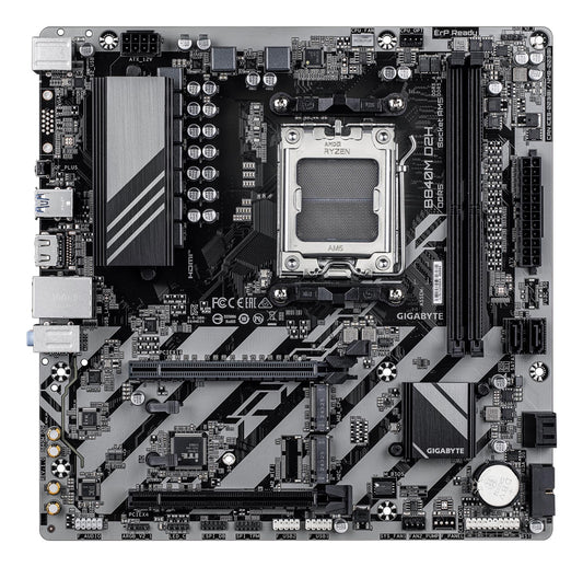 Mainboard GIGABYTE AMD B840 Socket AM5 micro ATX RAM DDR5-SDRAM 2xSlots 2xNumber of M.2 (M) slots B840MD2H1.2