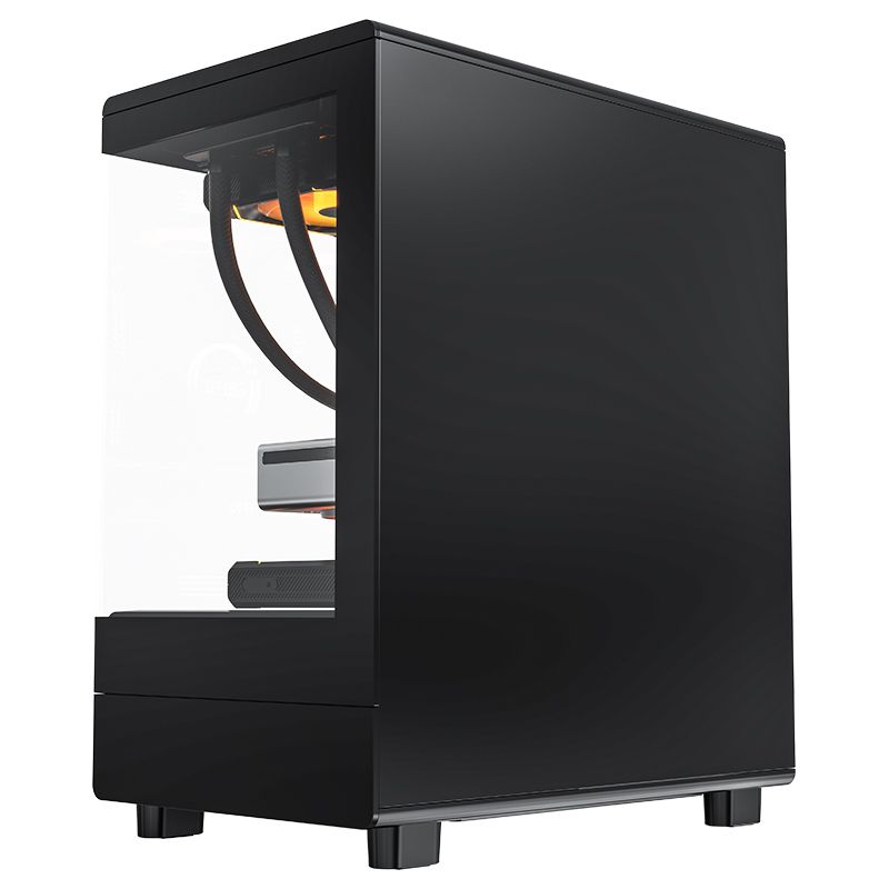 Darkflash Computer Case DB330M Black with 3 Fans