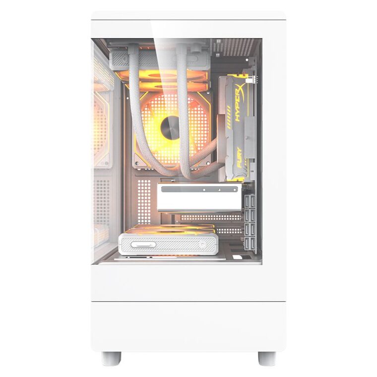 Darkflash Computer Case DB330M White with 3 Fans