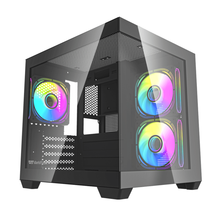 Darkflash C275P M-ATX Kompiuterio Korpusas – Juodas