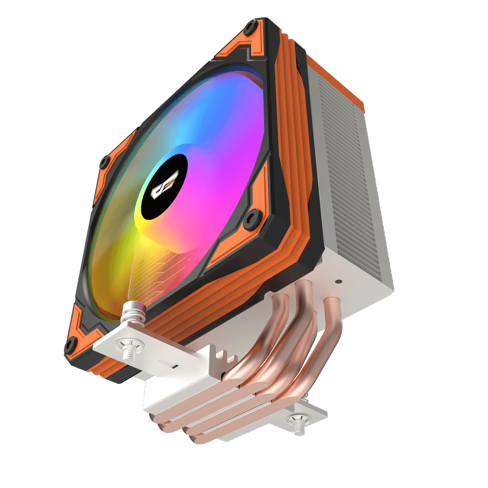 Darkflash M400 Digital CPU Aušintuvas – Juodas / Oranžinis