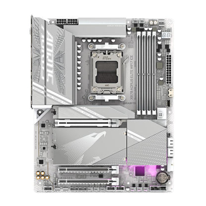 Mainboard GIGABYTE AMD X870E SAM5 ATX Memory DDR5 Memory slots 4 1xPCI-Express 3.0 2x 1xPCI-Express 4.0 4x 1xPCI-Express 5.0 16x 4xM.2 1xHDMI 4xUSB 2.0 6xUSB 3.2 2xUSB-C 1xOptical S/PDIF 1xRJ45 2xAudio port X870AELITEWF7ICE1.1