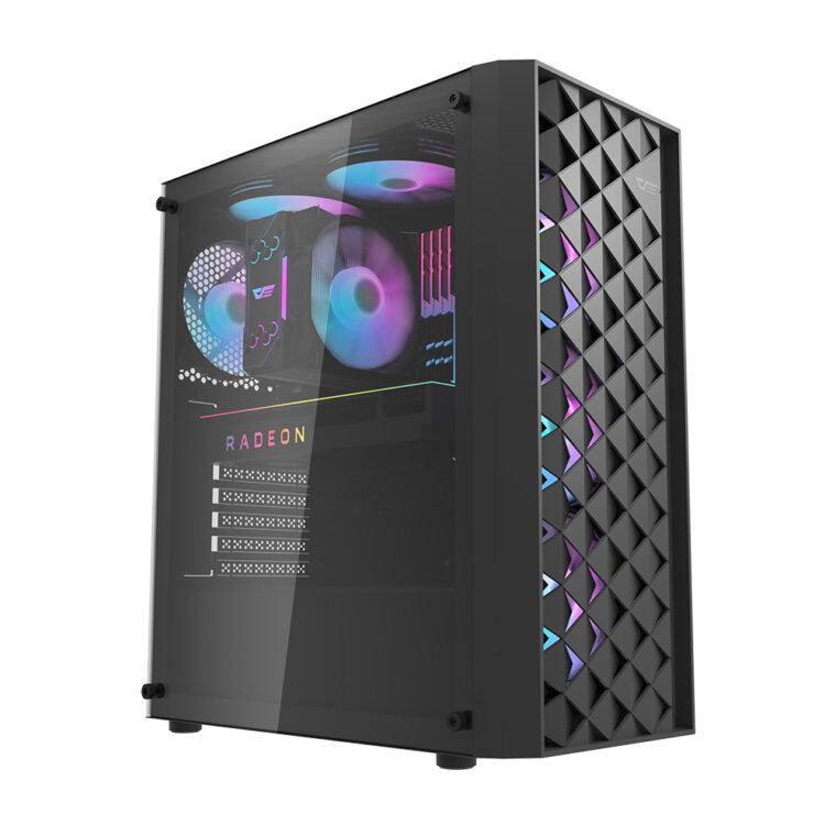 Darkflash DK351 computer case (black) + 4 RGB fans