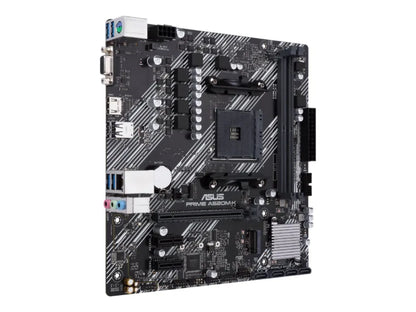 Asus | PRIME A520M-K | Processor family AMD | Processor socket AM4 | DDR4 | Memory slots 2 | Supported hard disk drive interfaces M.2, SATA | Number of SATA connectors 4 | Chipset AMD A | Micro ATX