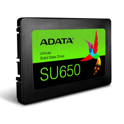 ADATA | Ultimate SU650 | 1000 GB | SSD form factor 2.5″ | Solid-state drive interface SATA 6Gb/s | Read speed 520 MB/s | Write speed 450 MB/s