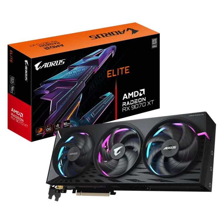Gigabyte | AORUS Radeon RX 9070 XT ELITE 16G | AMD | 16 GB | Radeon RX 9070 XT | HDMI ports quantity 1 | PCI-E 5.0