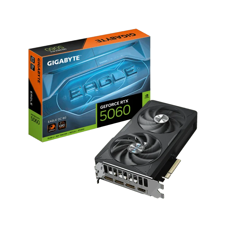 Gigabyte GeForce RTX 5060 EAGLE OC 8G | NVIDIA | 8 GB | GeForce RTX 5060 | GDDR7 | HDMI ports quantity 1 | PCI-E 5.0