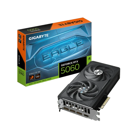 Gigabyte GeForce RTX 5060 EAGLE OC 8G | NVIDIA | 8 GB | GeForce RTX 5060 | GDDR7 | HDMI ports quantity 1 | PCI-E 5.0