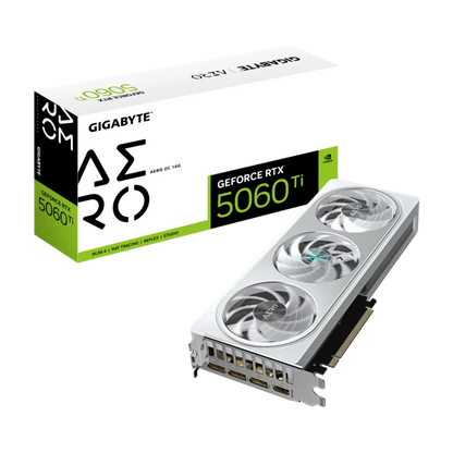 Gigabyte GeForce RTX 5060 Ti AERO OC 16G NVIDIA 16 GB GeForce RTX 5060 Ti GDDR7 HDMI ports quantity 1 PCI-E 5.0