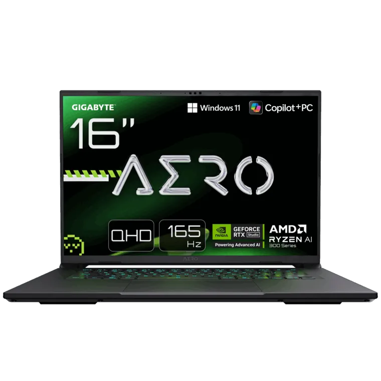 Gigabyte AERO X16 1TH-93EEC94AH Space Gray 16 ” QHD+ 2560 x 1600 pixels 165 Hz AMD Ryzen AI 7 350 16 GB DDR5 Solid-state drive capacity 1000 GB NVIDIA GeForce RTX 5050 GDDR7 8 GB Windows 11 Home Warranty 24 month(s)