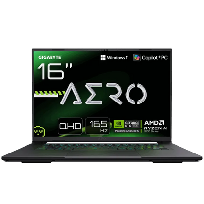 Gigabyte AERO X16 1TH-93EEC94AH Space Gray 16 ” QHD+ 2560 x 1600 pixels 165 Hz AMD Ryzen AI 7 350 16 GB DDR5 Solid-state drive capacity 1000 GB NVIDIA GeForce RTX 5050 GDDR7 8 GB Windows 11 Home Warranty 24 month(s)