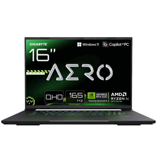 Gigabyte AERO X16 1TH-93EEC94AH Space Gray 16 ” QHD+ 2560 x 1600 pixels 165 Hz AMD Ryzen AI 7 350 16 GB DDR5 Solid-state drive capacity 1000 GB NVIDIA GeForce RTX 5050 GDDR7 8 GB Windows 11 Home Warranty 24 month(s)