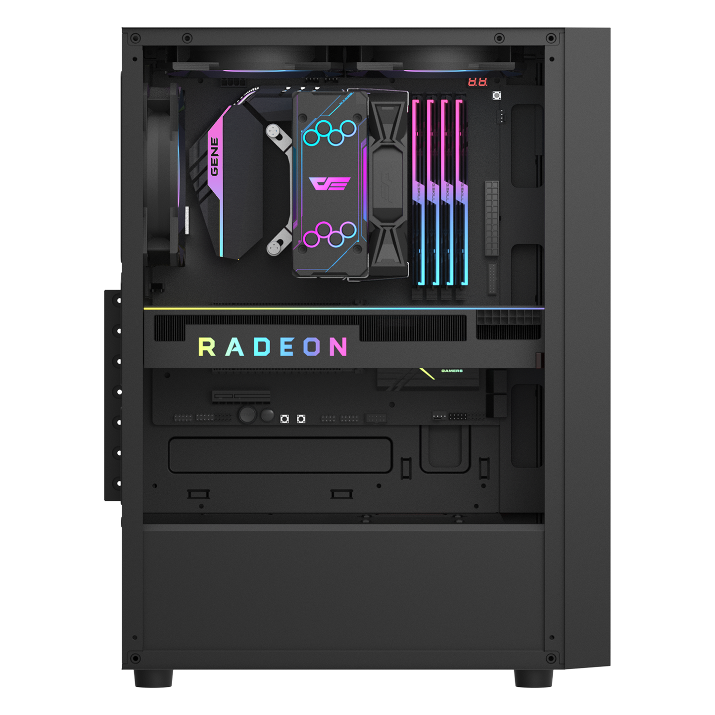 Korpusas DarkFlash A290 3 ARBG FAN (JUODA)