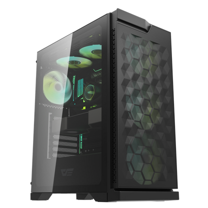 Korpusas DarkFlash DK361 4 ARBG FAN (JUODA)