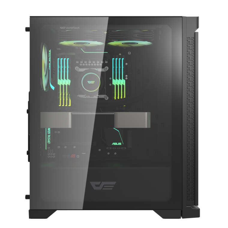 Korpusas DarkFlash DK361 4 ARBG FAN (JUODA)