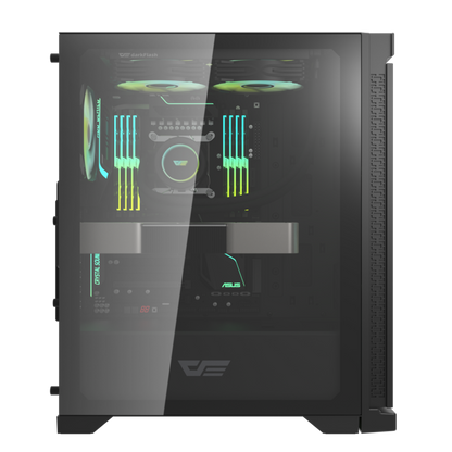 Korpusas DarkFlash DK361 4 ARBG FAN (JUODA)