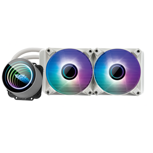 DarkFlash Twister DX 240 (Ver.2.6) Vandens Procesoriaus Aušintuvas (BALTA)