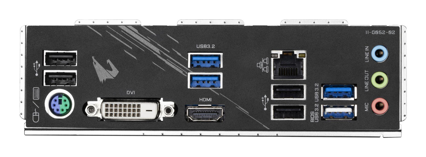 Mainboard GIGABYTE AMD B550 SAM4 Micro-ATX Memory DDR4 Memory slots 4 1xPCI-Express 3.0 1x 1xPCI-Express 3.0 4x 1xPCI-Express 4.0 16x 2xM.2 1xDVI-D 1xHDMI 2xAudio-In 1xAudio-Out 4xUSB 2.0 4xUSB 3.2 1xPS/2 1xRJ45 B550MAORUSELITE1.3
